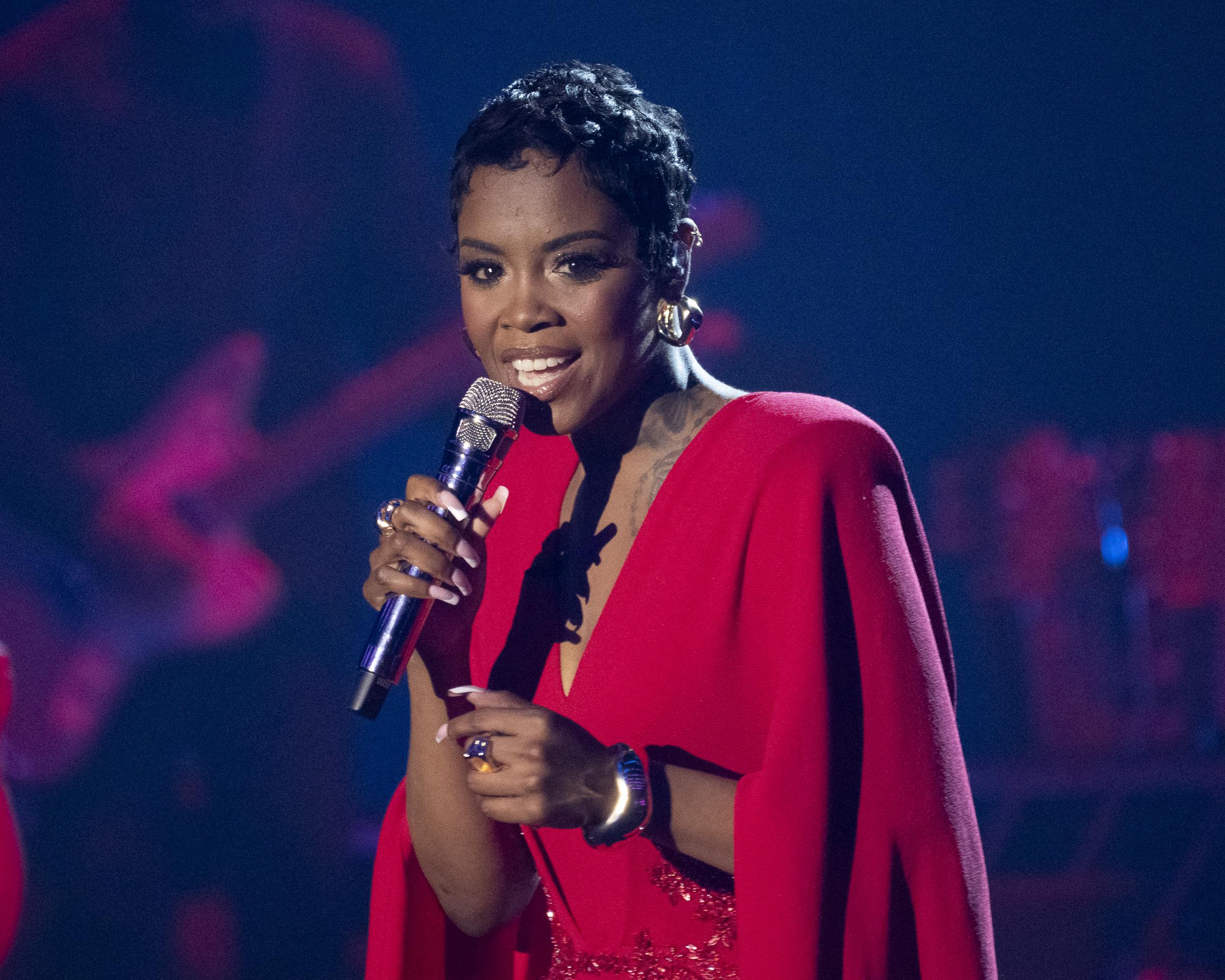 Keyla Richardson smiles while appearing onstage during the "American Idol" Season 24 grand finale | Source: Getty Images