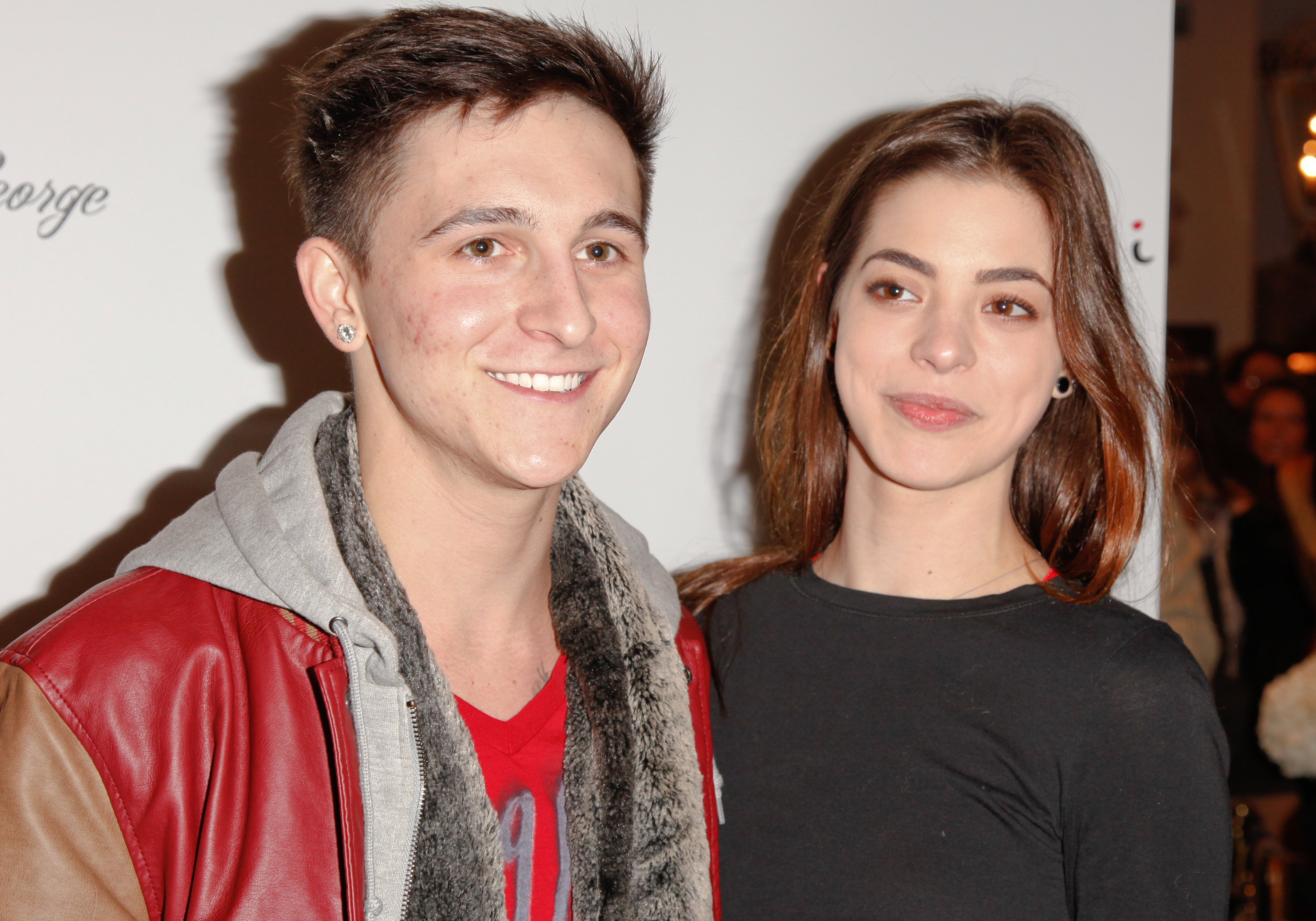 Mitchel Musso and Gia Mantegna attend the "Q" Jewelry line launch party at Dari Boutique on January 23, 2012, in Studio City, California. | Source: Getty Images