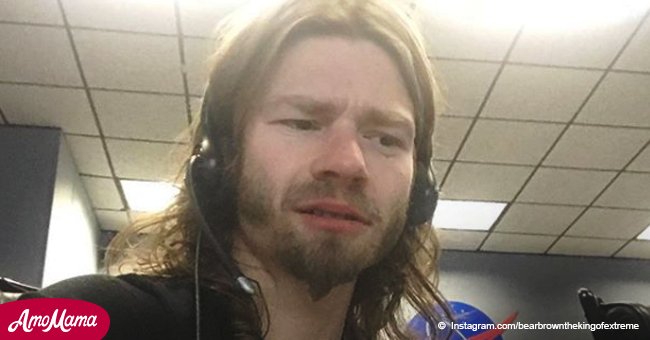 ‘Alaskan Bush People’ star Bear Brown shares a selfie with a hospital bracelet on after a run