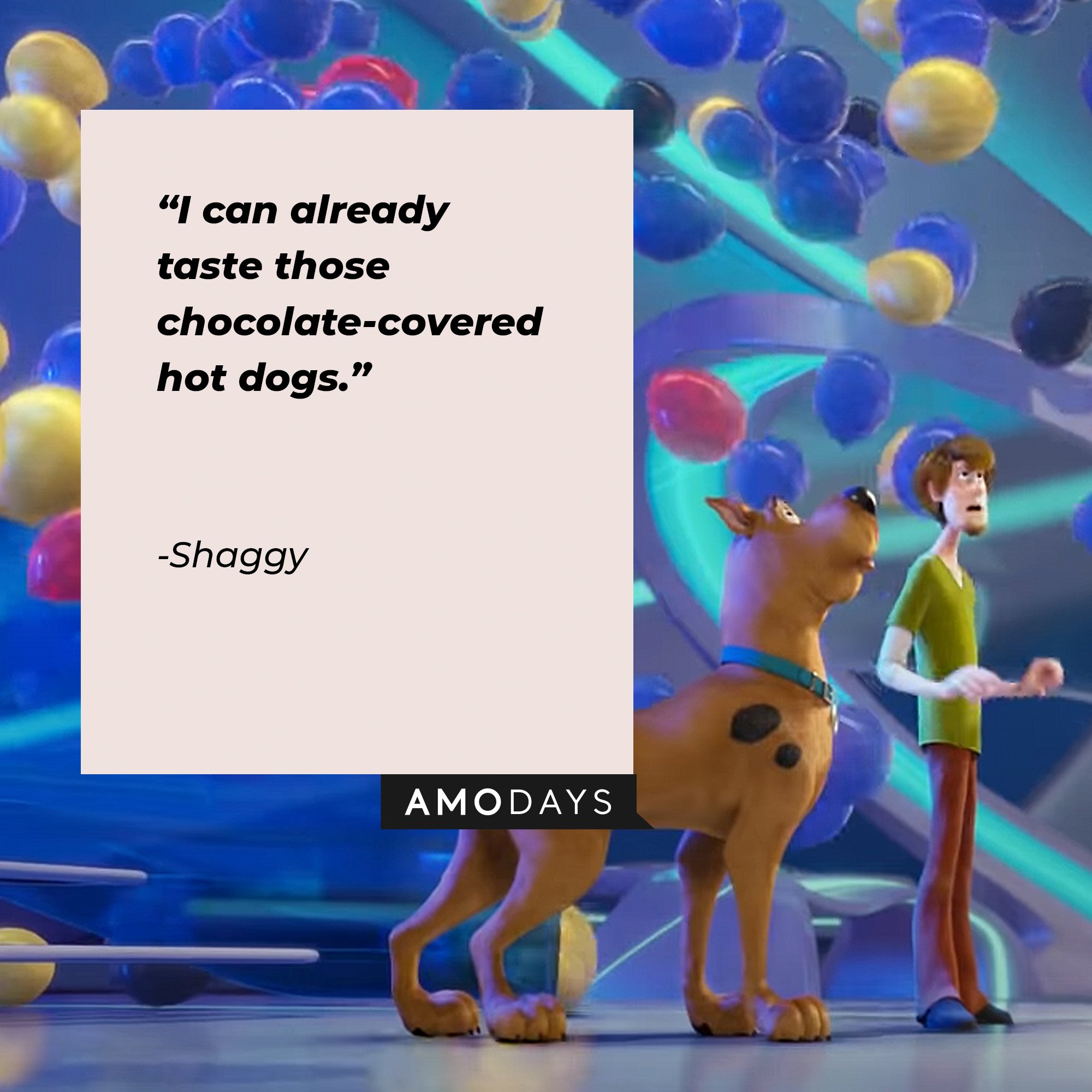 Shaggy: “I can already taste those chocolate-covered hot dogs.” | Image: AmoDays