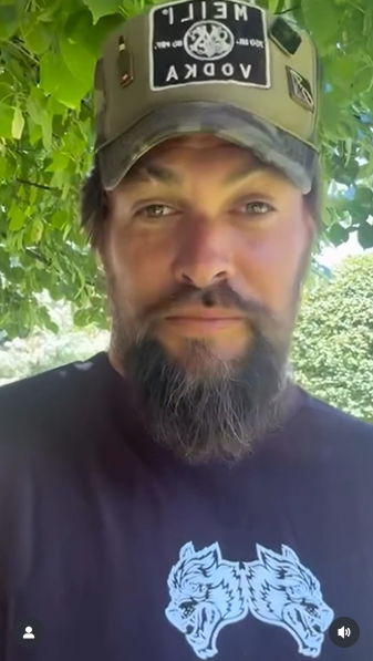 Jason Momoa before shaving his signature beard, from a post dated July 30, 2025 | Source: Instagram/prideofgypsies