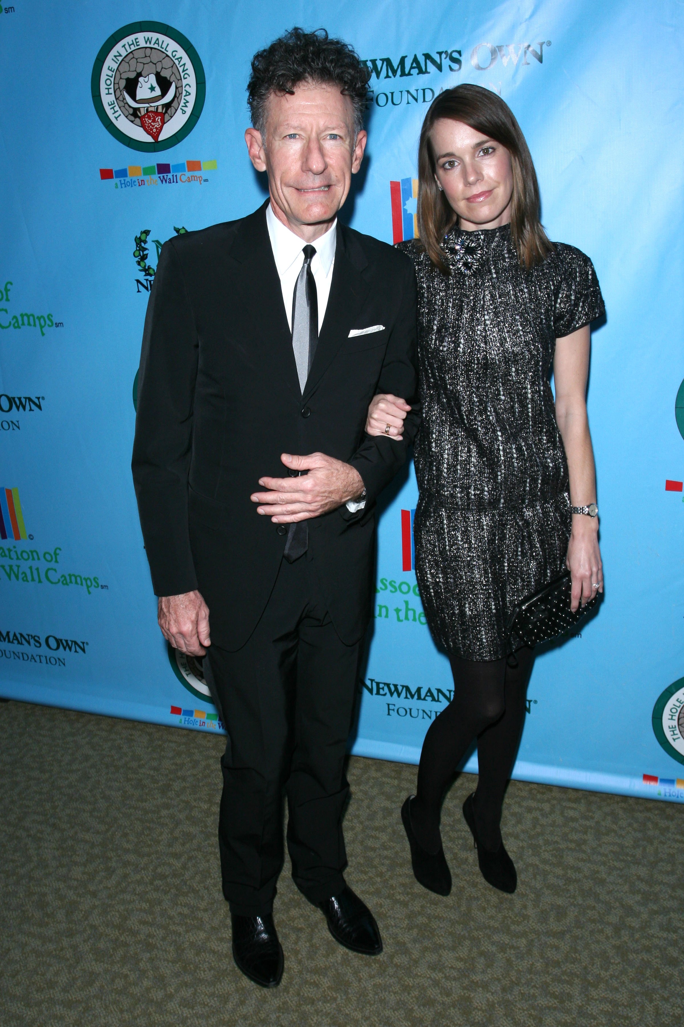 Lyle Lovett and April Kimble during a celebration of Paul Newman's "Hole In The Wall" Camps at Lincoln Center on October 21st, 2010 in New York City. / Source: Getty Images