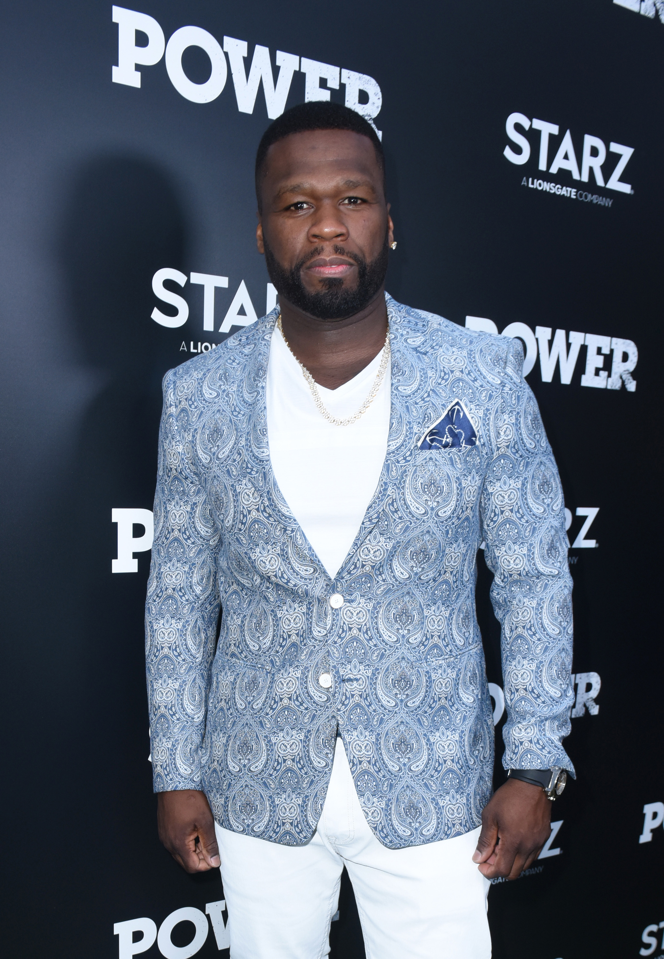 50 Cent at STARZ "Power" Season 4 L.A. Screening And Party on June 23, 2017, in West Hollywood, California. | Source: Getty Images