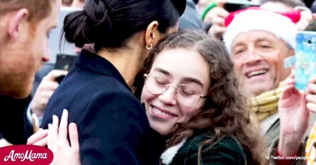 Meghan Markle spots a familiar face in the crowd during Christmas walk and reacts with hugs