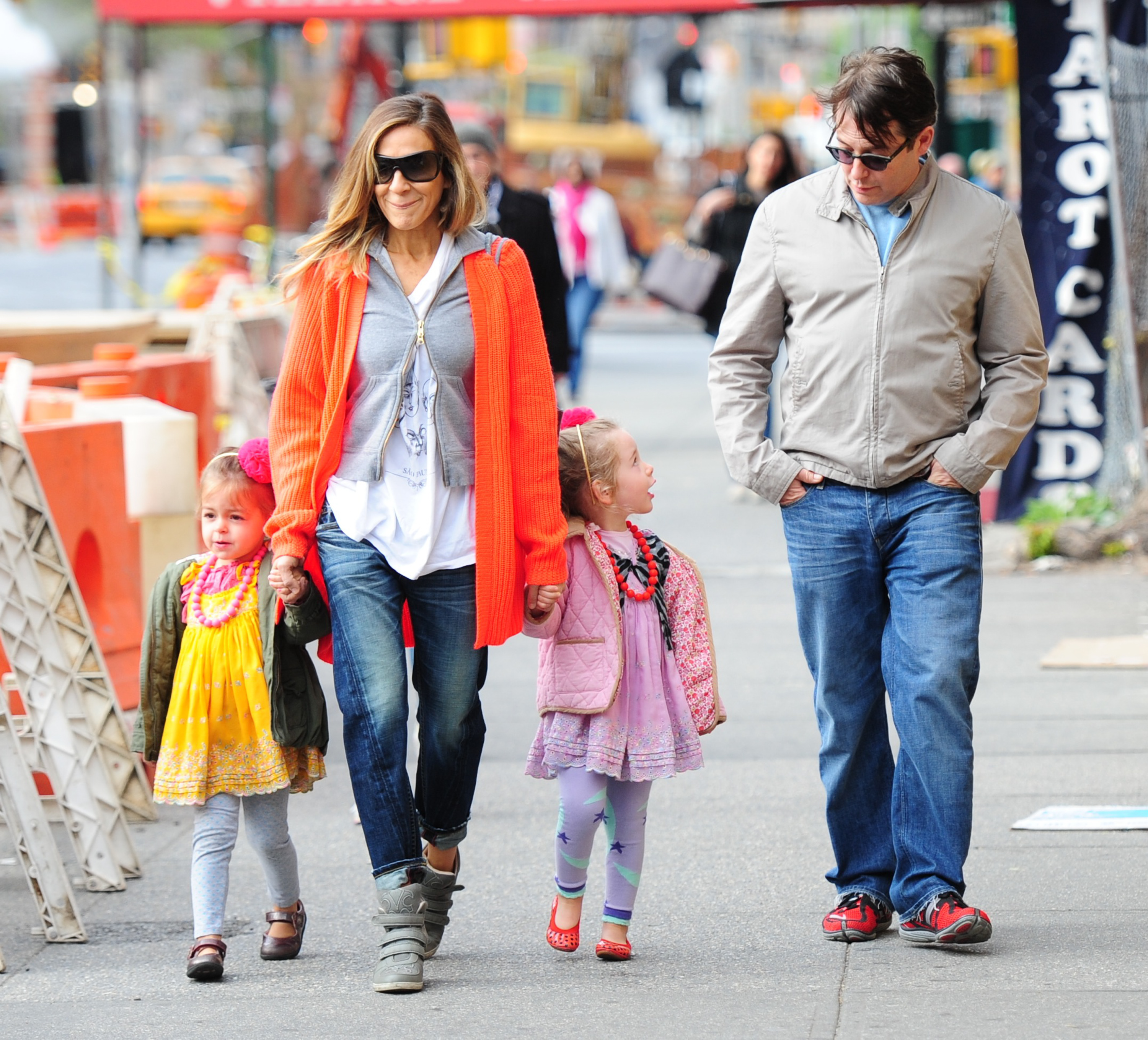 Sarah Jessica Parker, Tabitha Hodge Broderick, Marion Loretta Elwell Broderick, and Matthew Broderick in New York City on May 6, 2013 | Source: Getty Images 