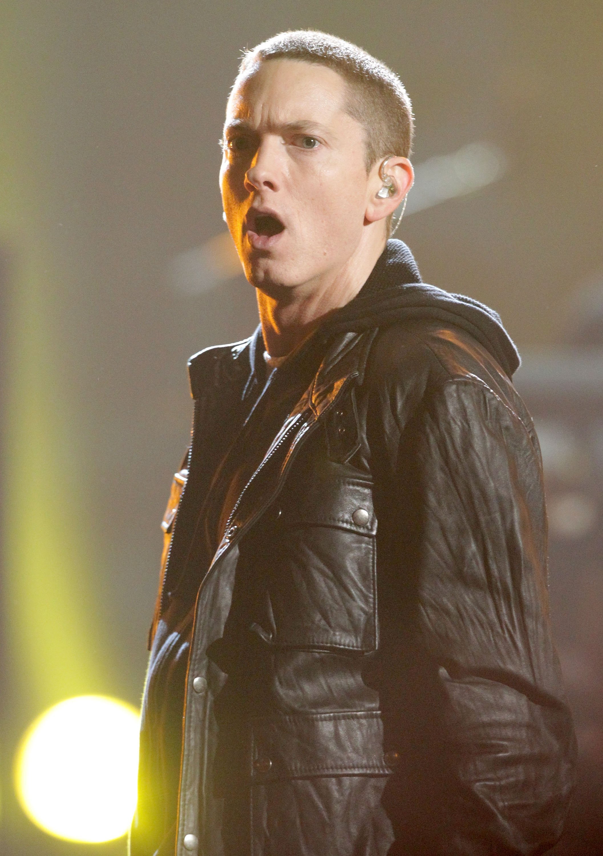 Eminem performs onstage during the 2010 BET Awards held at the Shrine Auditorium on June 27, 2010 | Photo: GettyImagea Eminem performs onstage during the 2010 BET Awards held at the Shrine Auditorium on June 27, 2010 | Photo: GettyImagea