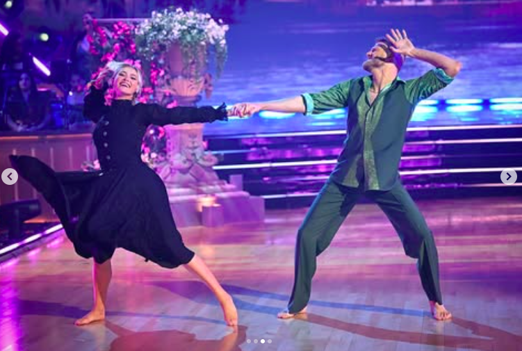 Rylee Arnold and Scott Hoying dancing during Wicked Night, posted on October 22, 2025. | Source: Instagram/dancingwiththestars