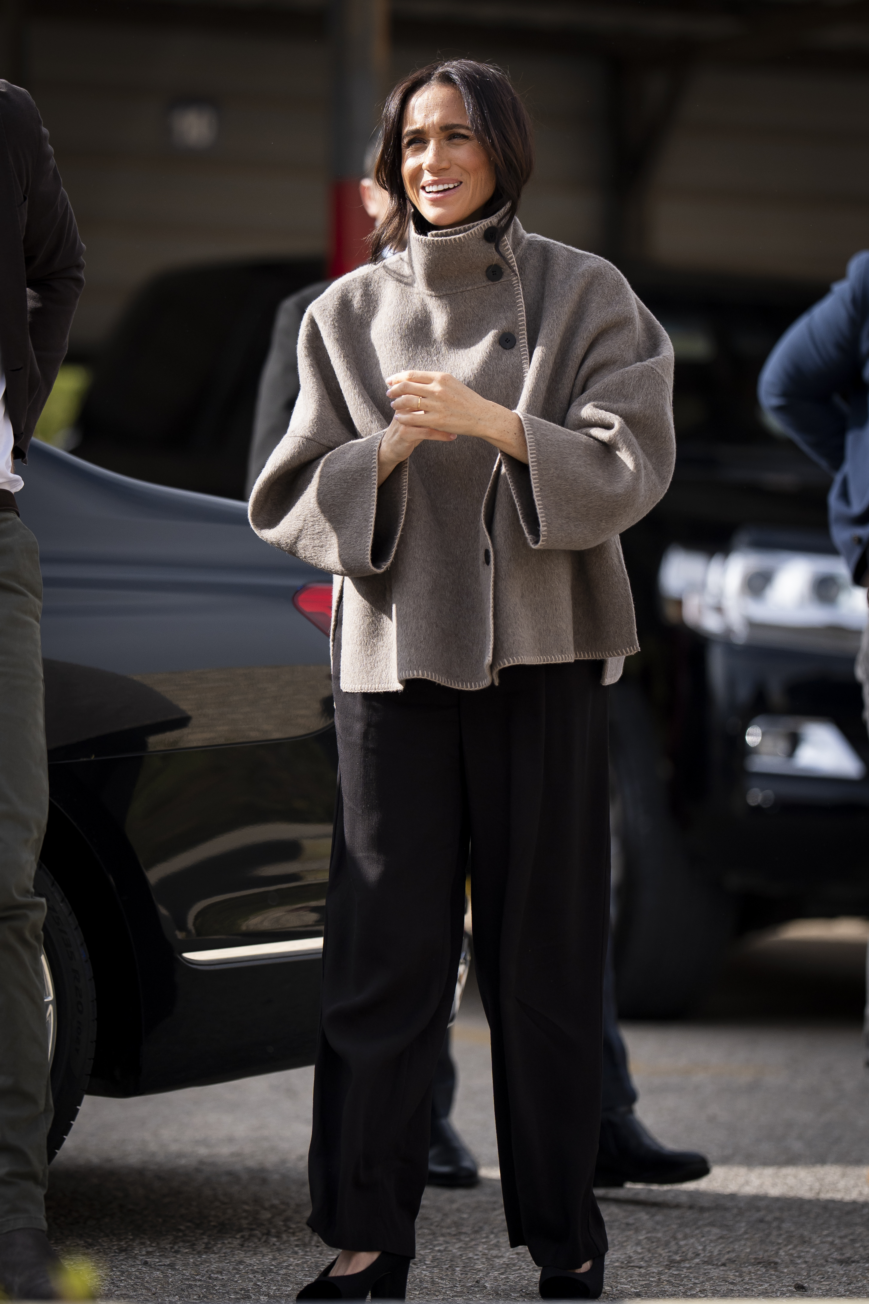 The Duchess of Sussex arriving for a visit to the National Centre for Rehabilitation of Addicts (NCRA), with a World Health Organisation delegation on 26 February 2026 in Amman, Jordan. | Source: Getty Images