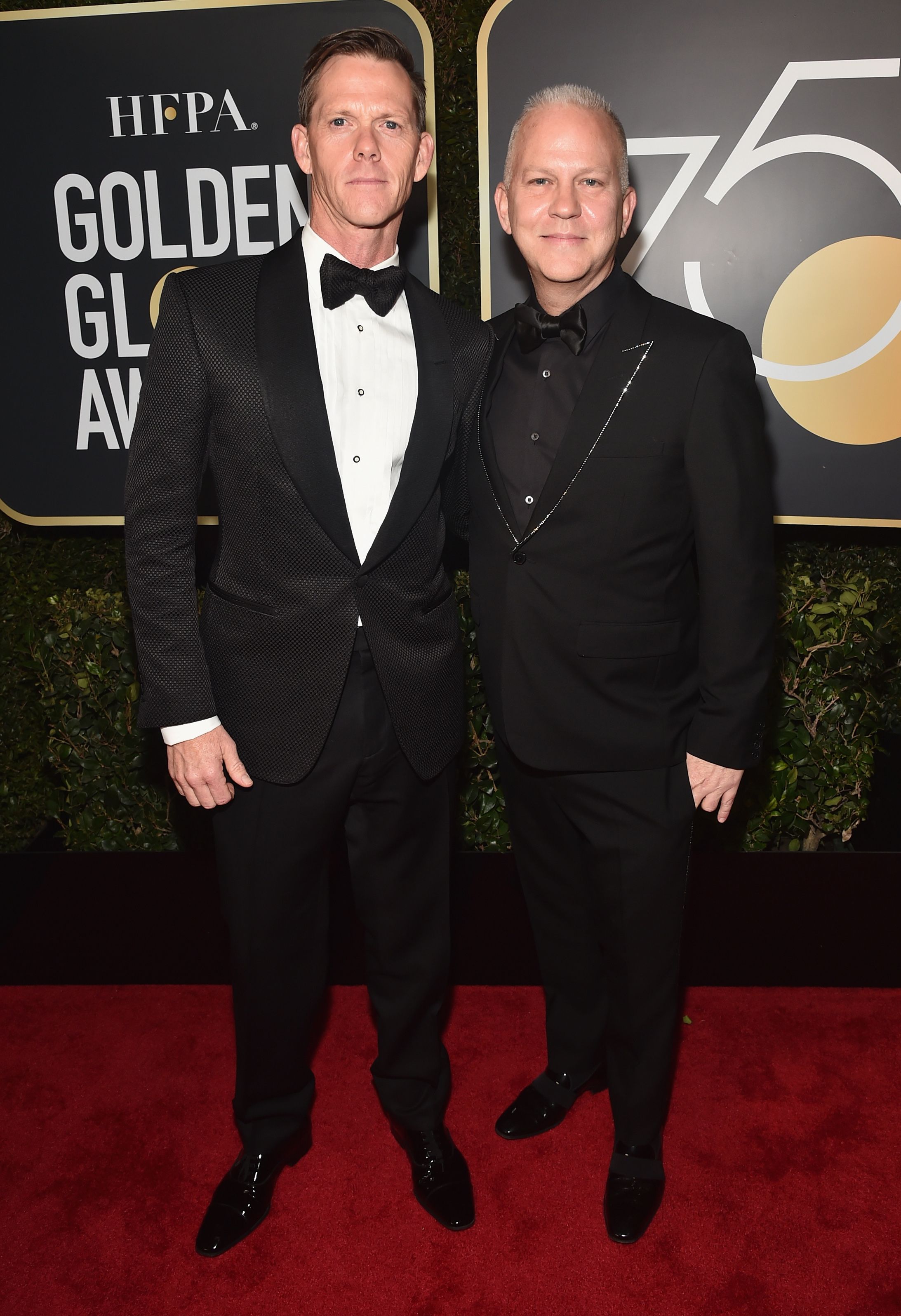 Producer Ryan Murphy and David Miller at the 75th Annual Golden Globe Awards at The Beverly Hilton Hotel on January 7, 2018 | Photo: Getty Images