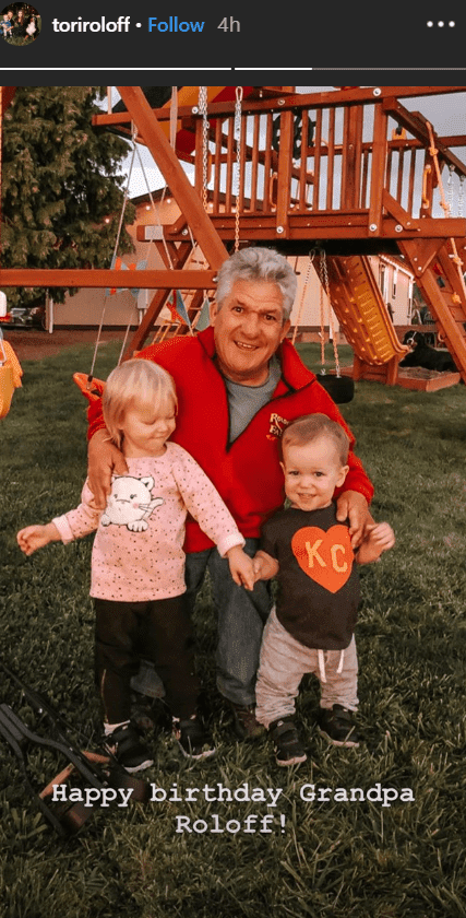 Tori Roloff wishing Matt Roloff a happy birthday on her Instagram Story | Photo: Instagram / toriroloff