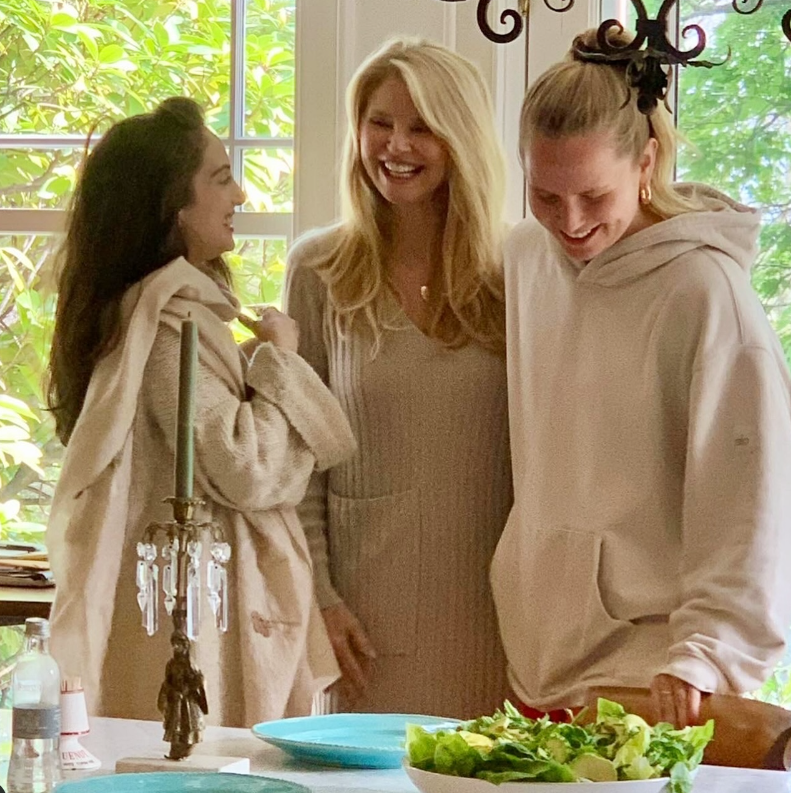 Christie Brinkley with her daughters on Mother's Day as seen in a post dated May 23, 2024 | Source: Instagram/christiebrinkley