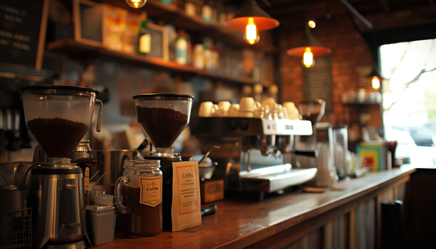 An interior of a coffee shop | Source: Midjourney