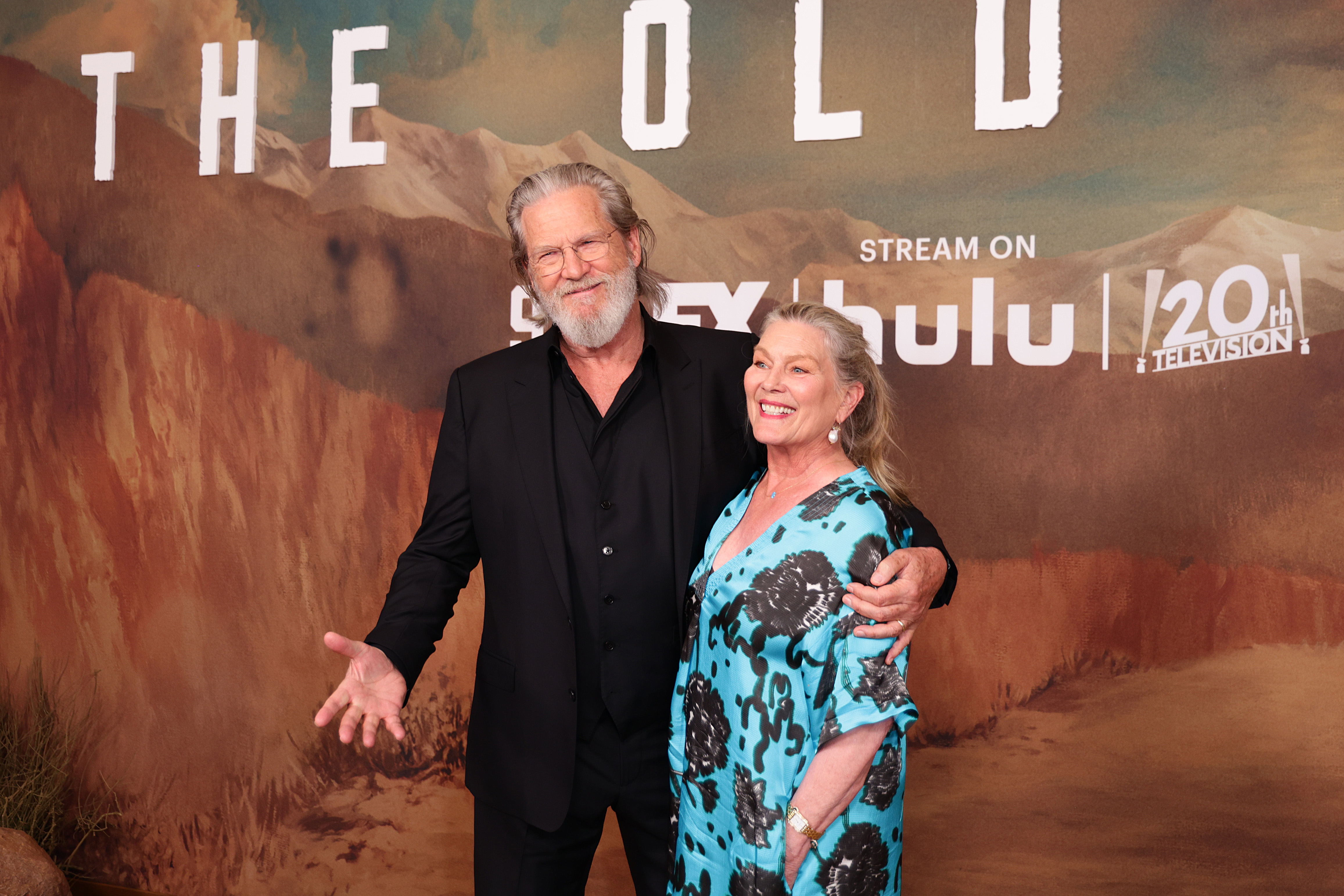 Jeff Bridges and Susan Geston attend the season 2 premiere of FX's "The Old Man" in Los Angeles, California, on September 9, 2024 | Source: Getty Images