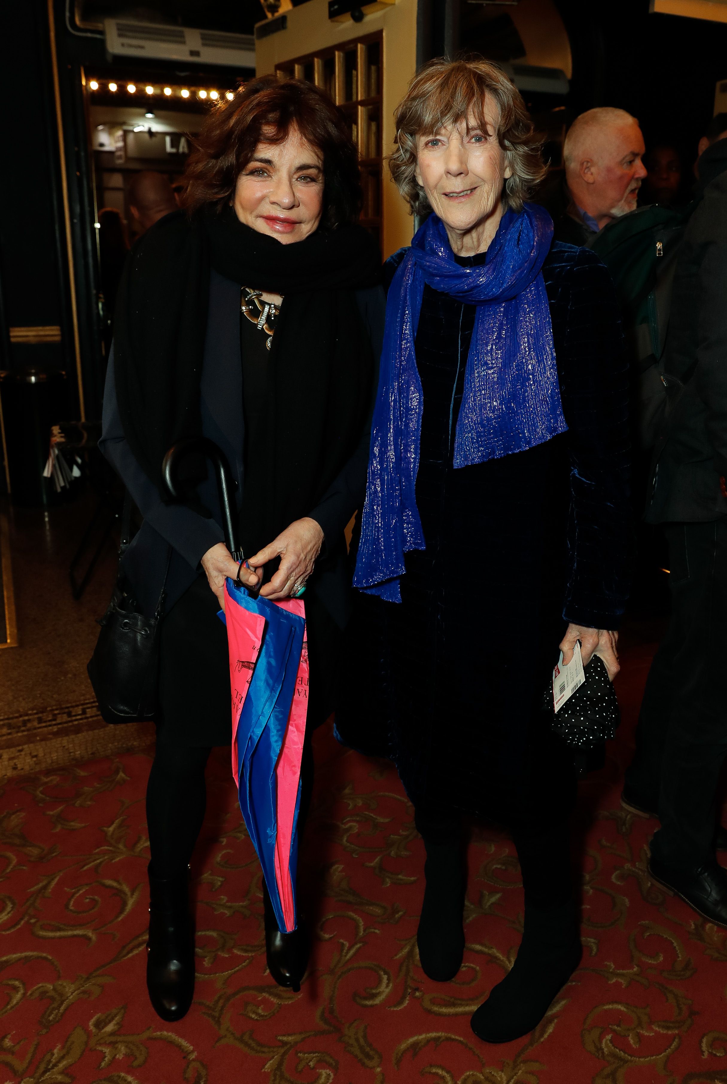 Stockard Channing and Eileen Atkins attend the press night performance of "Ian McKellen On Stage", a special one man show celebrating his 80th birthday, at Duke Of York's Theatre on March 7, 2019 in London, England. | Source: Getty Images