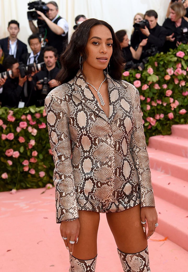 Solange Knowles attending the 2019 Met Gala "Celebrating Camp: Notes on Fashion" at Metropolitan Museum of Art in New York City in May 2019. | Photo: Getty Images