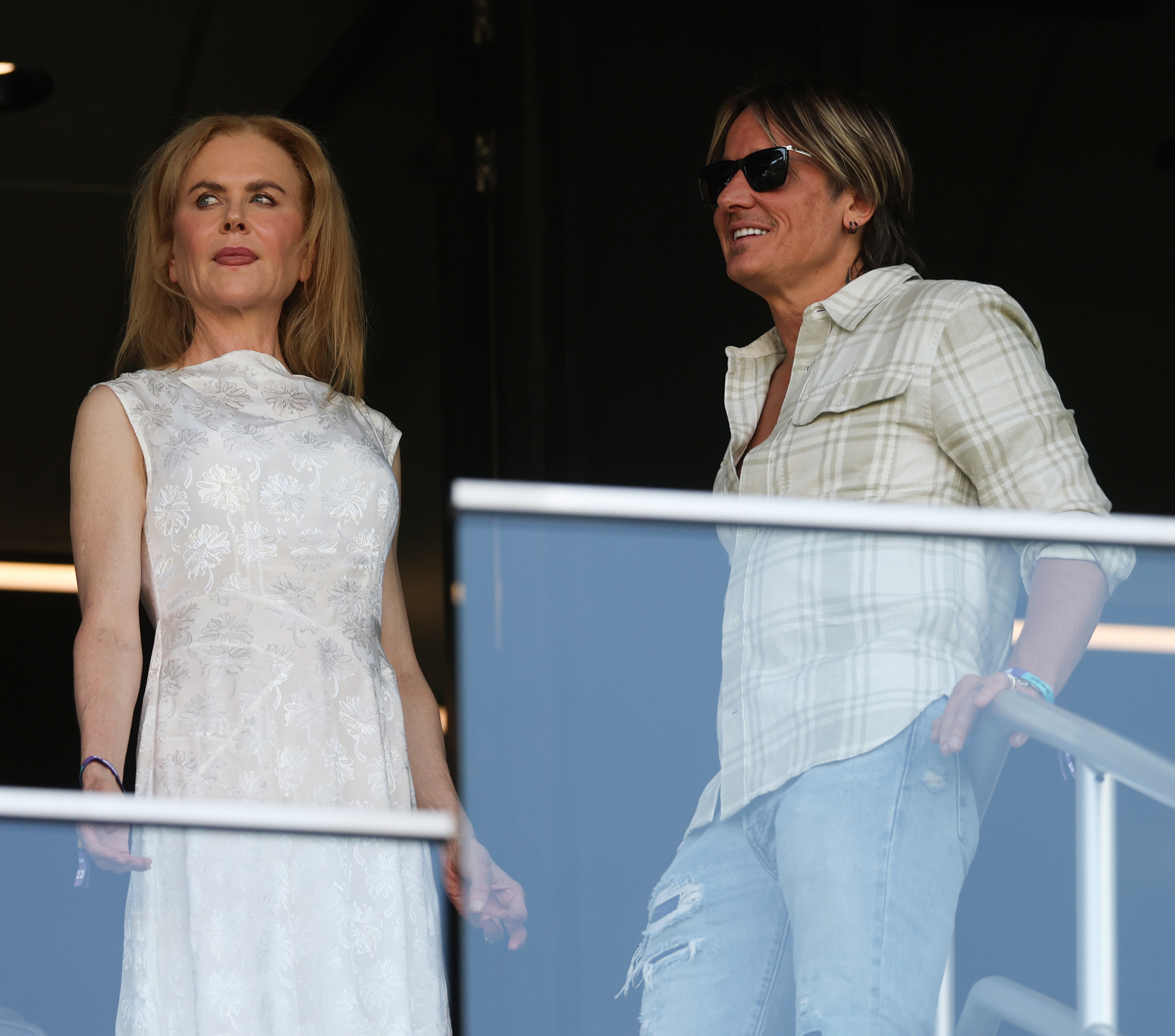 Nicole Kidman and Keith Urban look on during the FIFA Club World Cup 2025 match between Los Angeles Football Club and Esperance de Tunis at GEODIS Park in Nashville, Tennessee on June 20 | Source: Getty images