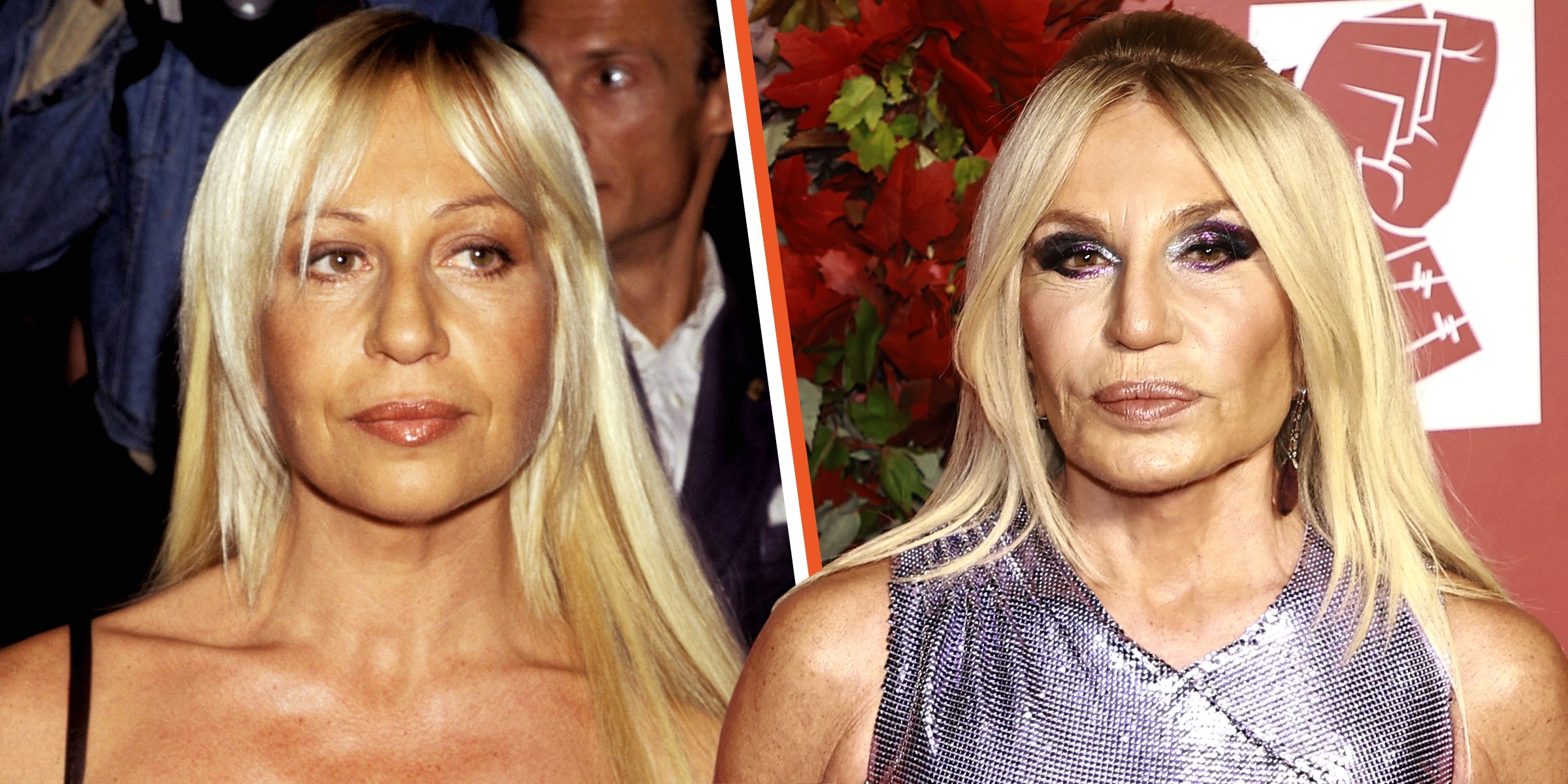 Woman and Time: #Donatella #Versace. Before and After 