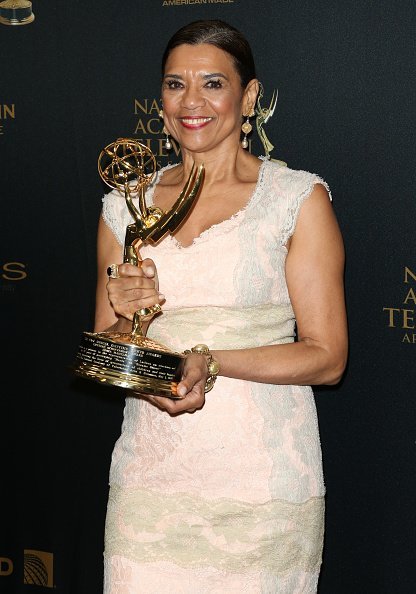 Actress Sonia Manzano attends the press room for the 2016 Daytime Emmy Awards at Westin Bonaventure Hotel on May 1, 2016 in Los Angeles, California | Photo: Getty Images