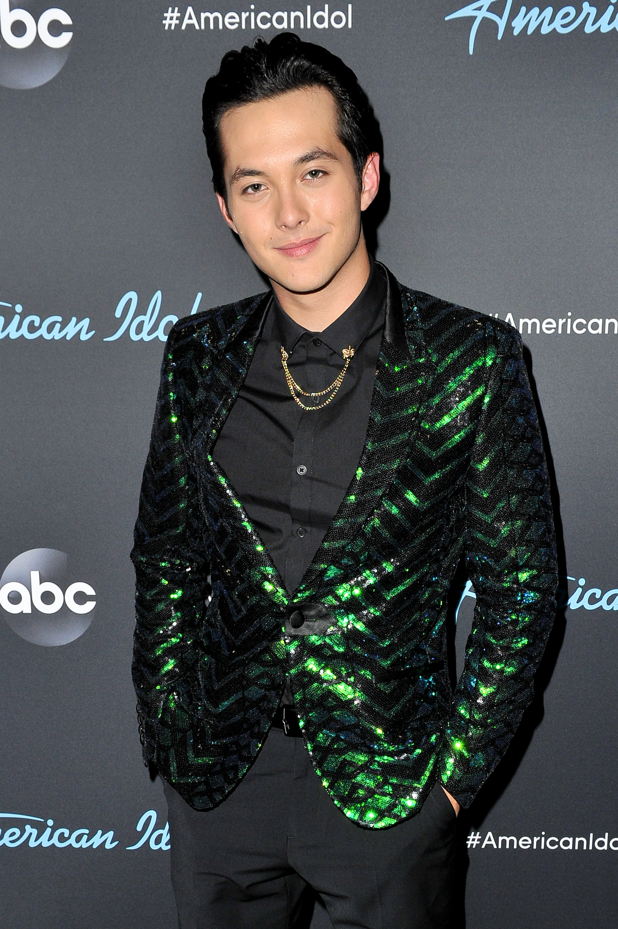 Laine Hardy poses for a photo after ABC's "American Idol" live show on April 28, 2019, in Los Angeles, California. | Source: Getty Images