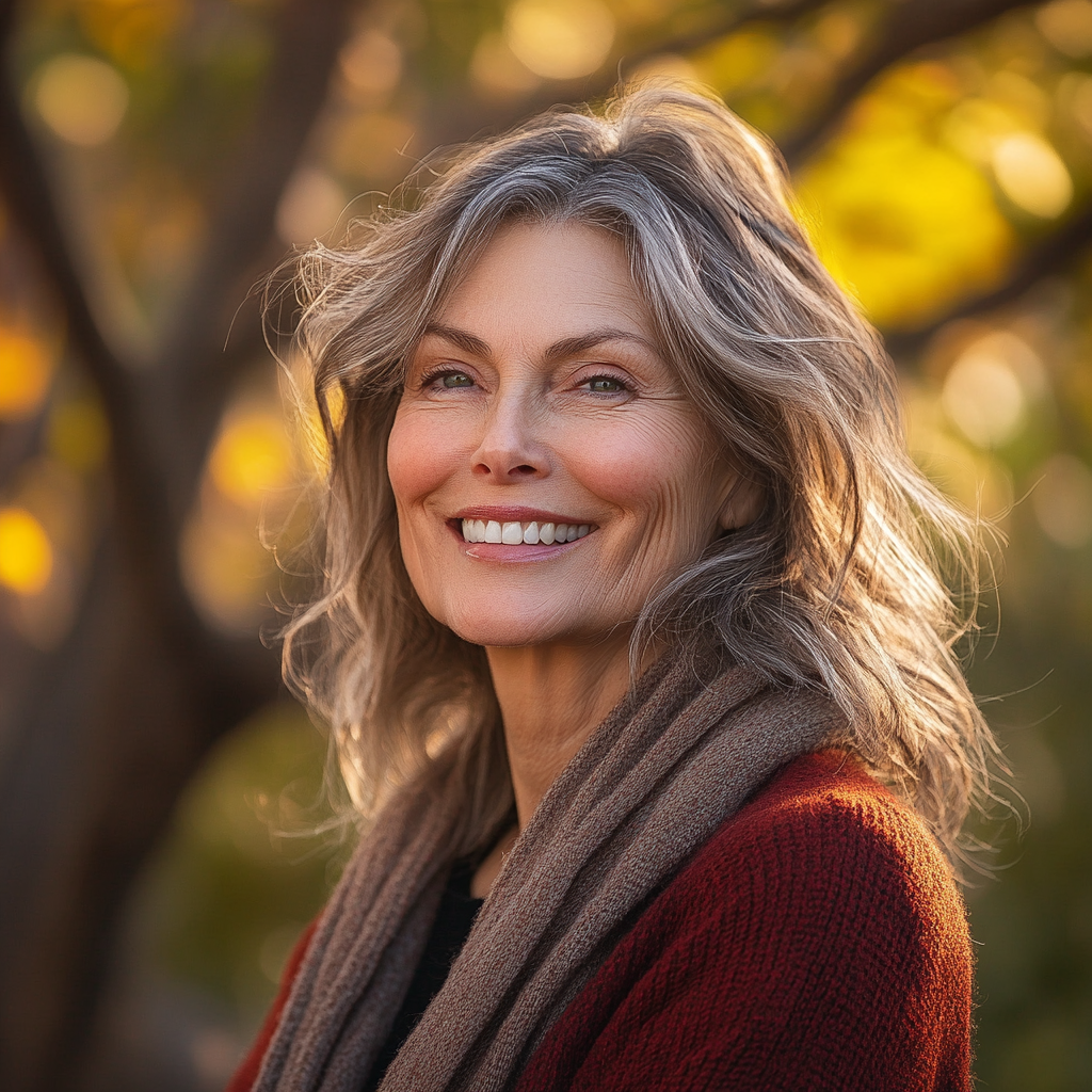 A smiling woman | Source: Midjourney