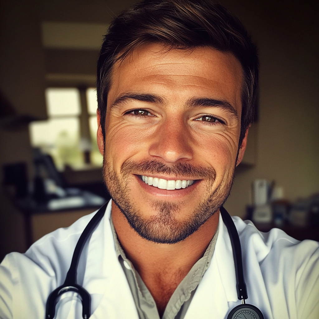 A smiling vet | Source: Midjourney