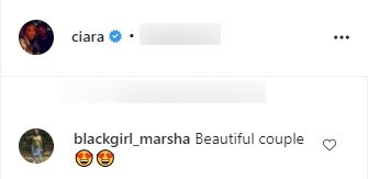 A fan's comment on Ciara and Russell's photoshoot. | Photo: Instagram/Ciara