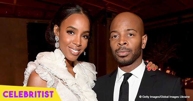 Kelly Rowland's husband shares edgy photo of her in black & white suit for Vogue Australia