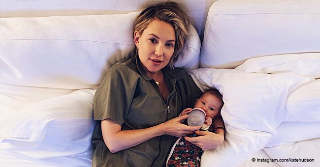 Kate Hudson Shares a Pic of Her Smiling Daughter in a Flowery Onesie Reaching a New Milestone