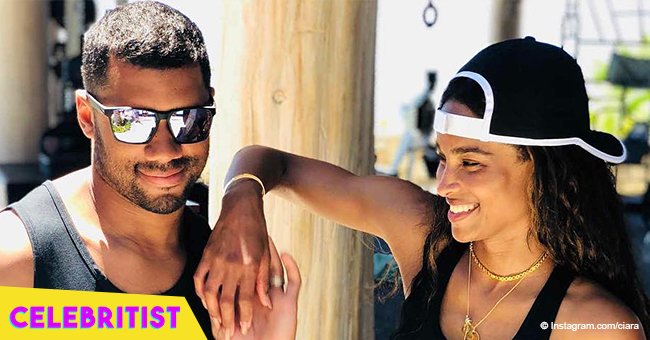 Ciara and Russell Wilson take their adorable son and daughter on a private jet