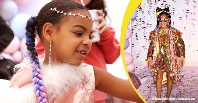 Beyoncé’s Daughter Blue Ivy Is a Mini Fashionista at Her Rose Gold ...