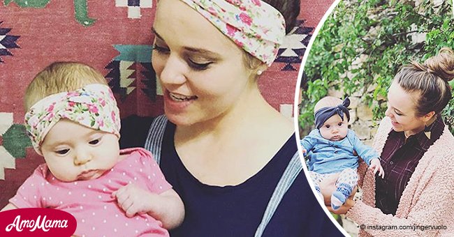 Jinger Duggar twinning with baby daughter in matching floral headbands leads fans to comment