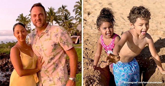 Tamera Mowry shares photo of her 'beach babies' playing in the sand during family trip in Hawaii