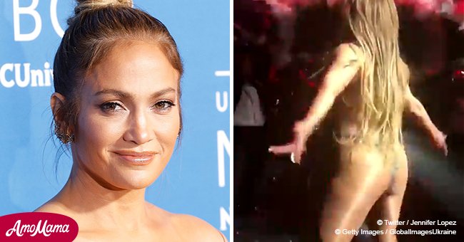 Jennifer Lopez 'dares to bare' onstage and flaunts sequined thong during show