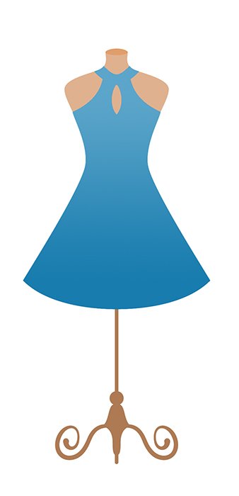 Blaues Kleid - Quelle: Shutterstock