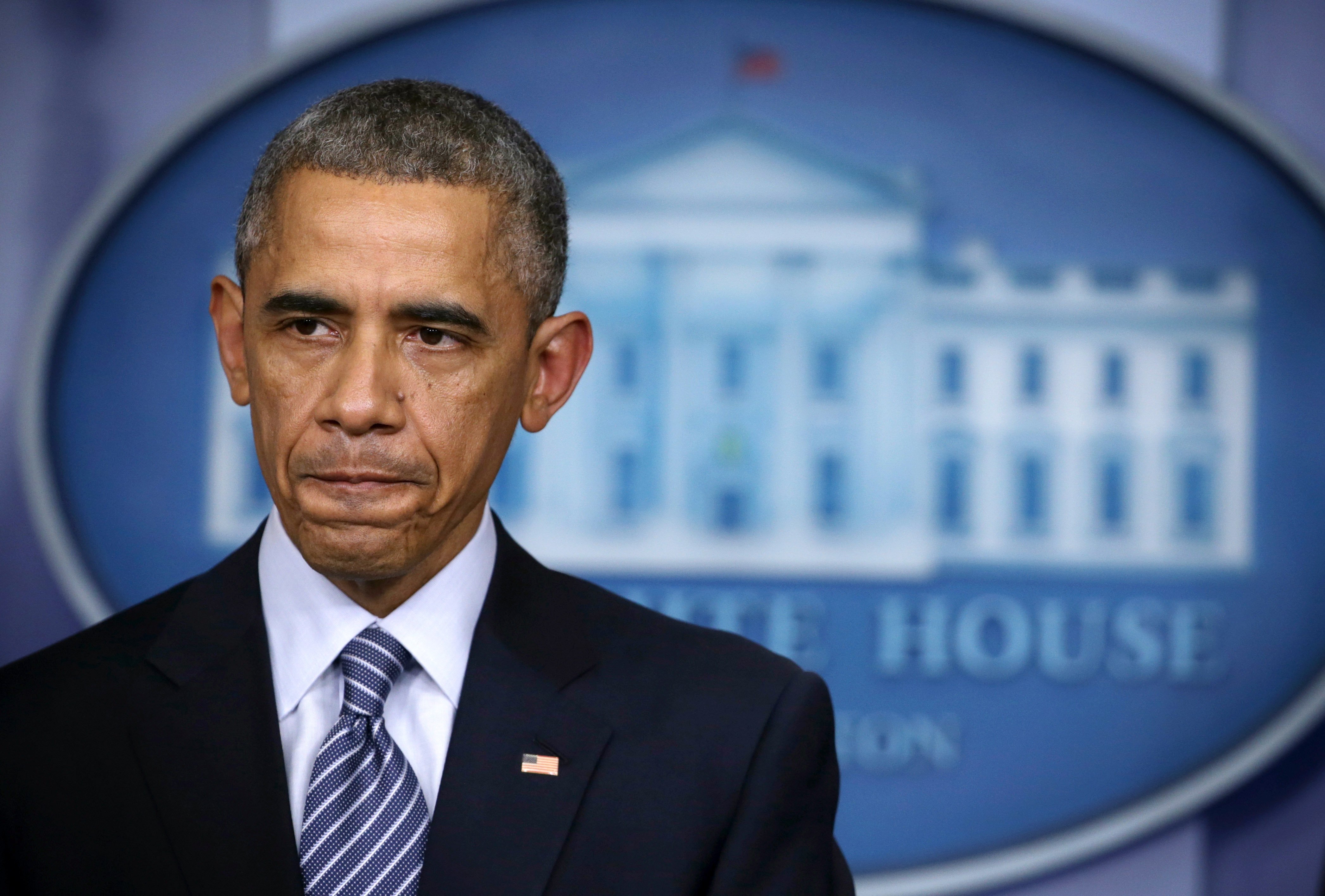 President Barack Obama speaks at the James Brady Press Briefing Room of the White House November 24, 2014 in Washington, DC. | Source: Getty Images