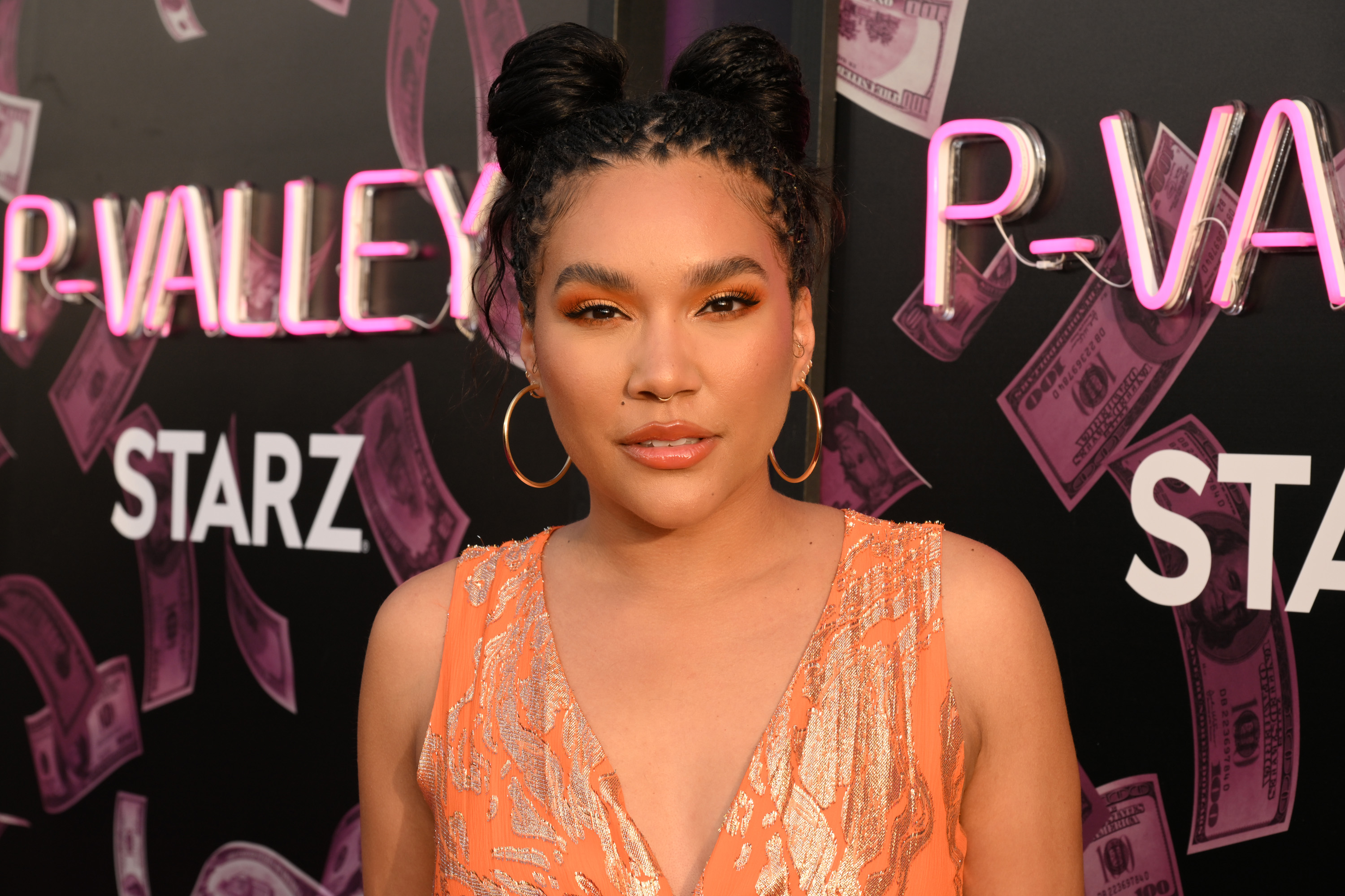 Emmy Raver-Lampman attends STARZ's "P-Valley" Season 2 premiere on, June 2, 2022, in Los Angeles, California. | Source: Getty Images