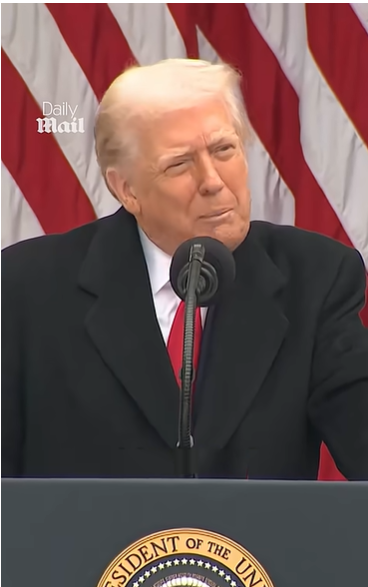 President Donald Trump talks about Governor J. B. Pritzker, as seen from a video post dated November 25, 2025. | Source: YouTube/DailyMailWorld