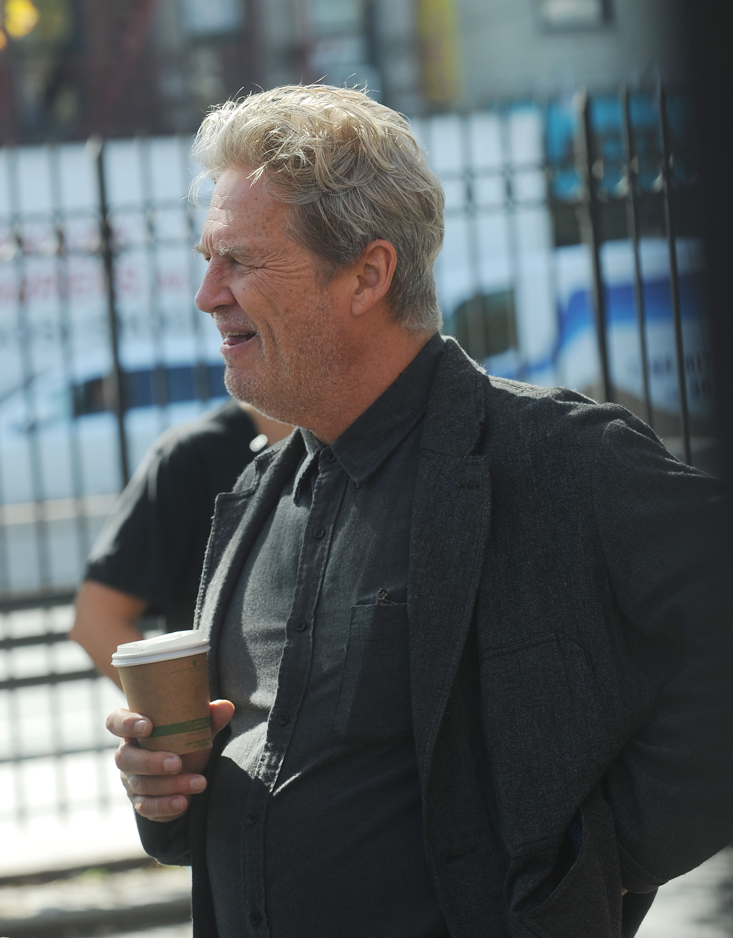 Jeff Bridges at the set in New York City on October 7, 2016 | Source: Getty Images