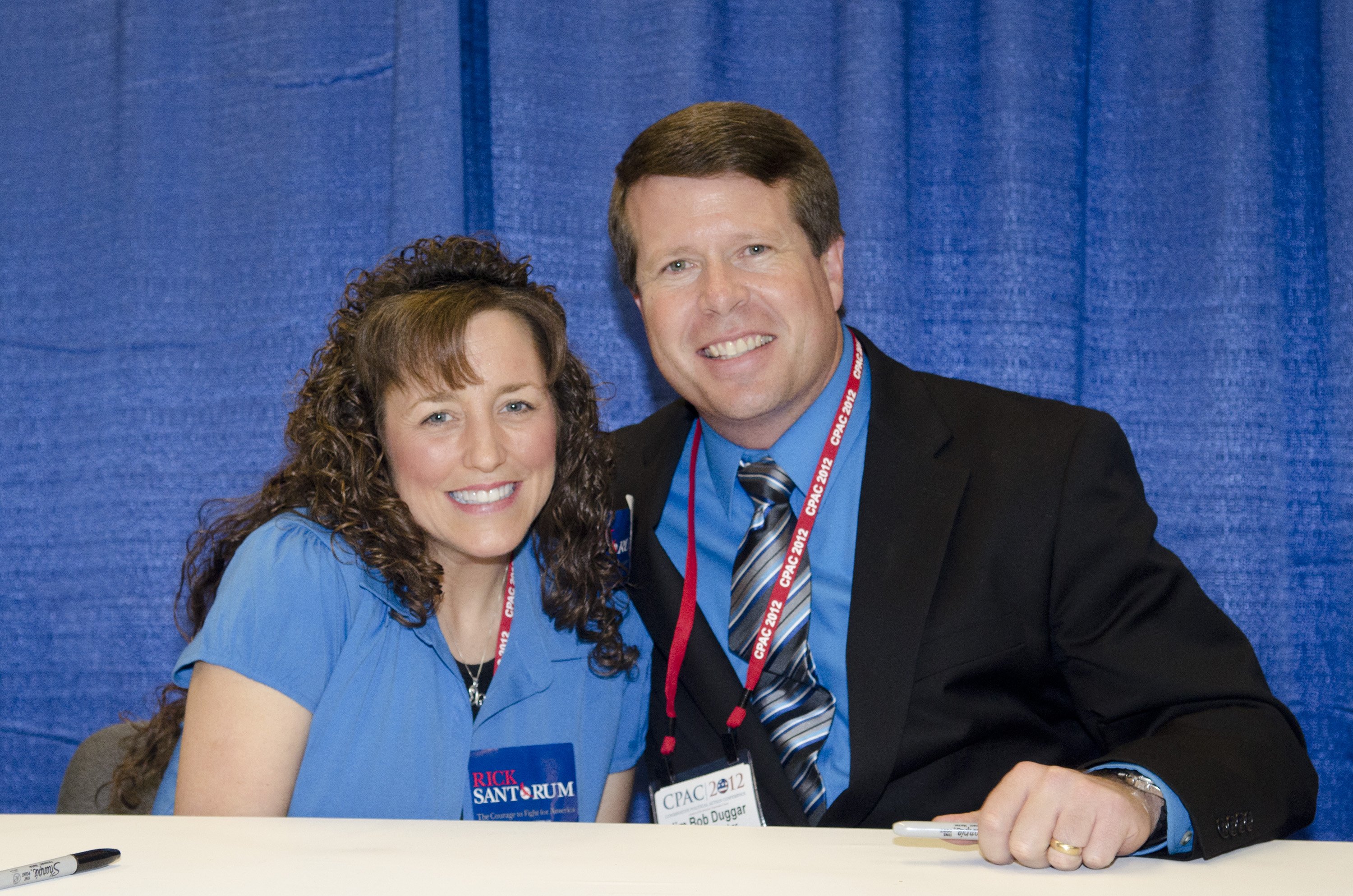 Michelle Duggar and husband Jim Bob Duggar during a 2012 book promotional tour in Washington. | Photo: Getty Images