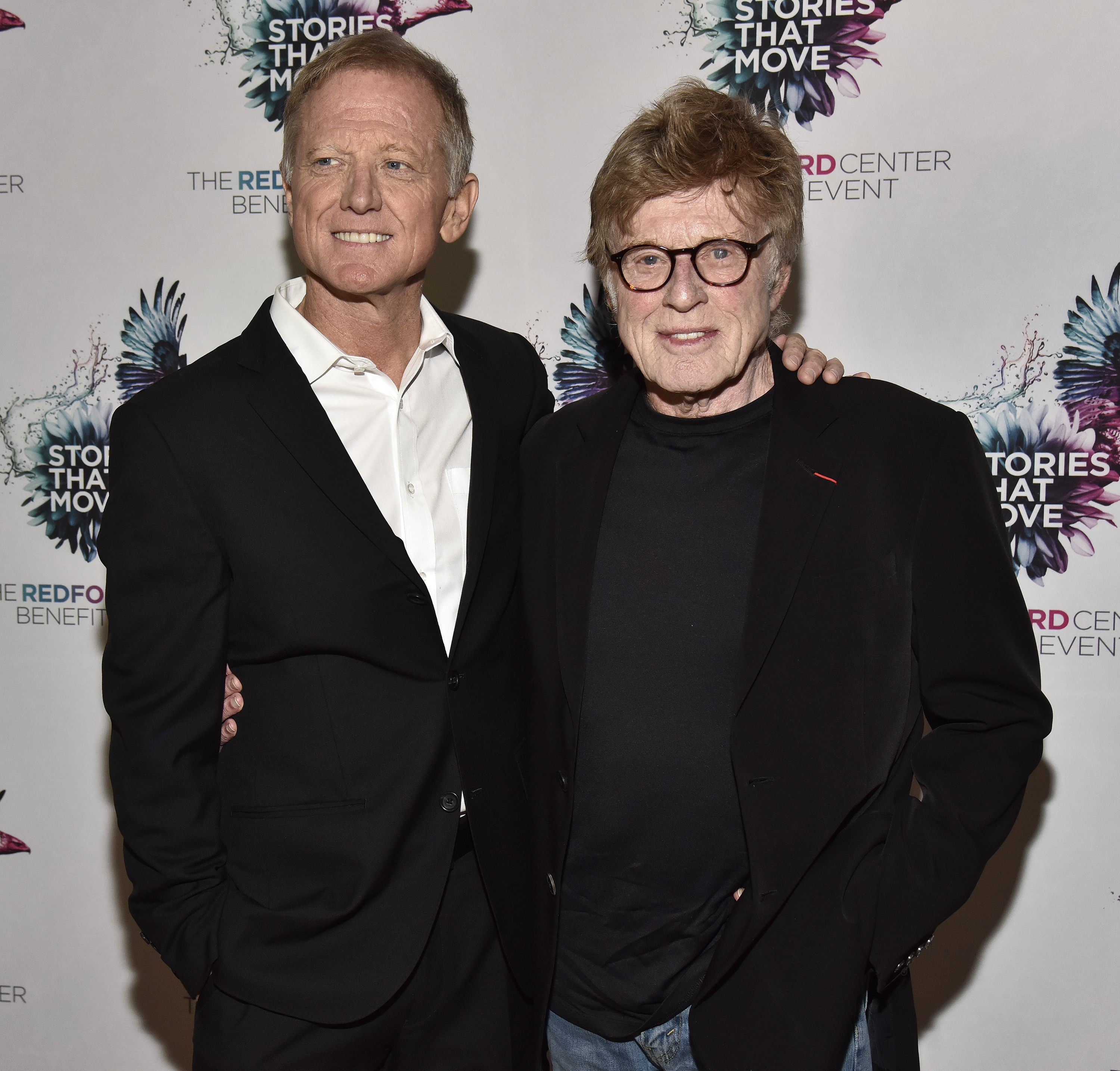 James Redford (L) and his father Robert are at August Hall in San Francisco, California on December 6, 2018 | Source: Getty Images