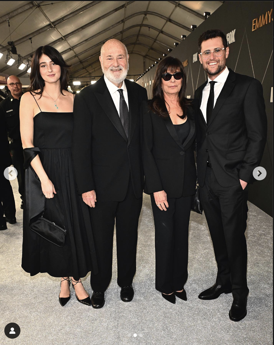 Romy, Jake, and Rob Reiner with Michele Singer at the 75th annual Emmy Awards as seen on Jake's Instagram page in 2024 | Source: Instagram.com/jakereiner/