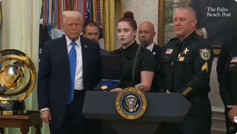 Donald Trump and Alexandria Diaz, from a post dated May 21, 2025 | Source: Youtube/@PalmBeachPost