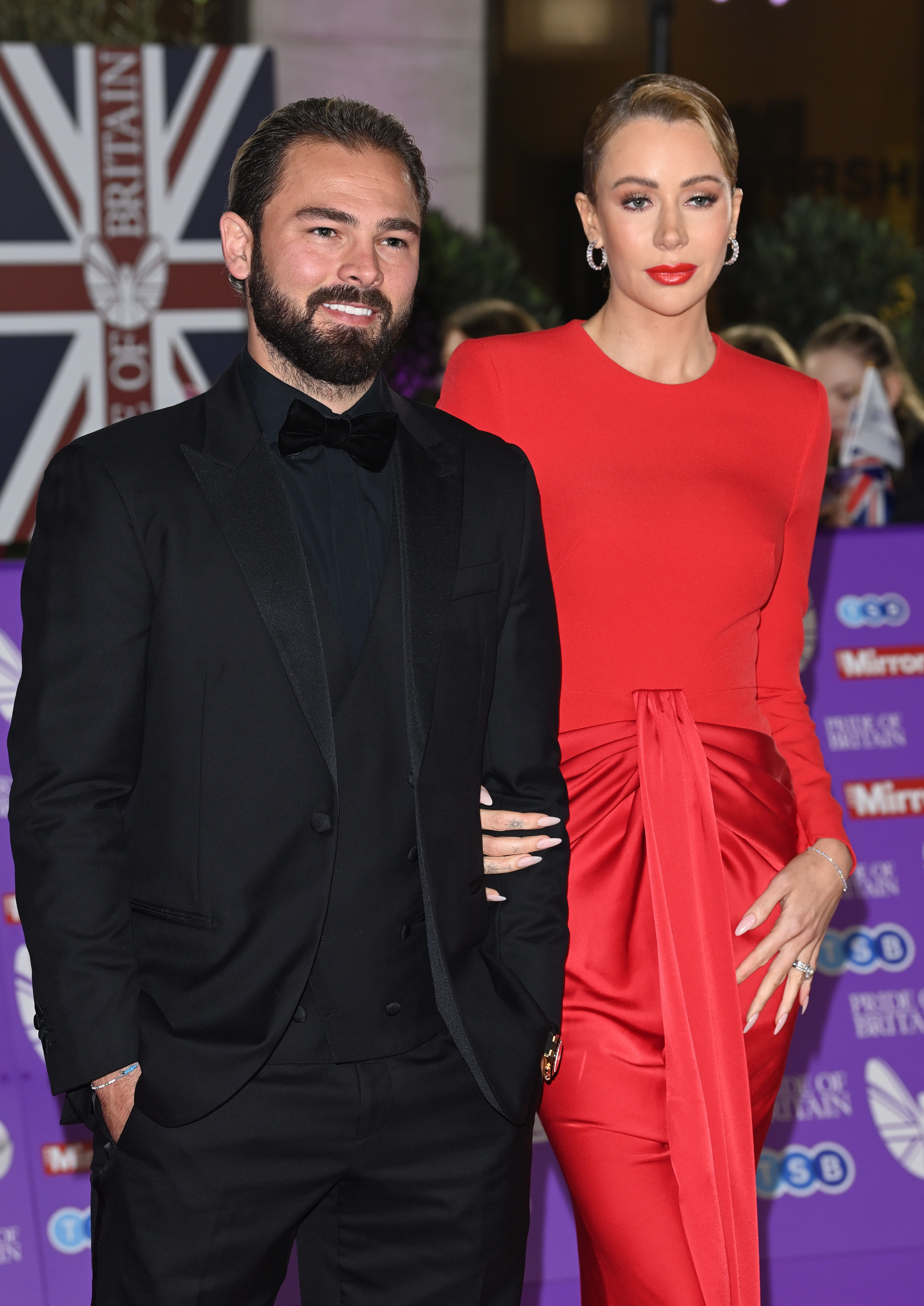 Bradley Dack and Olivia Attwood attend the Pride of Britain Awards 2024 held at the Grosvenor Hotel on 21 October in London, England. | Source: Getty Images