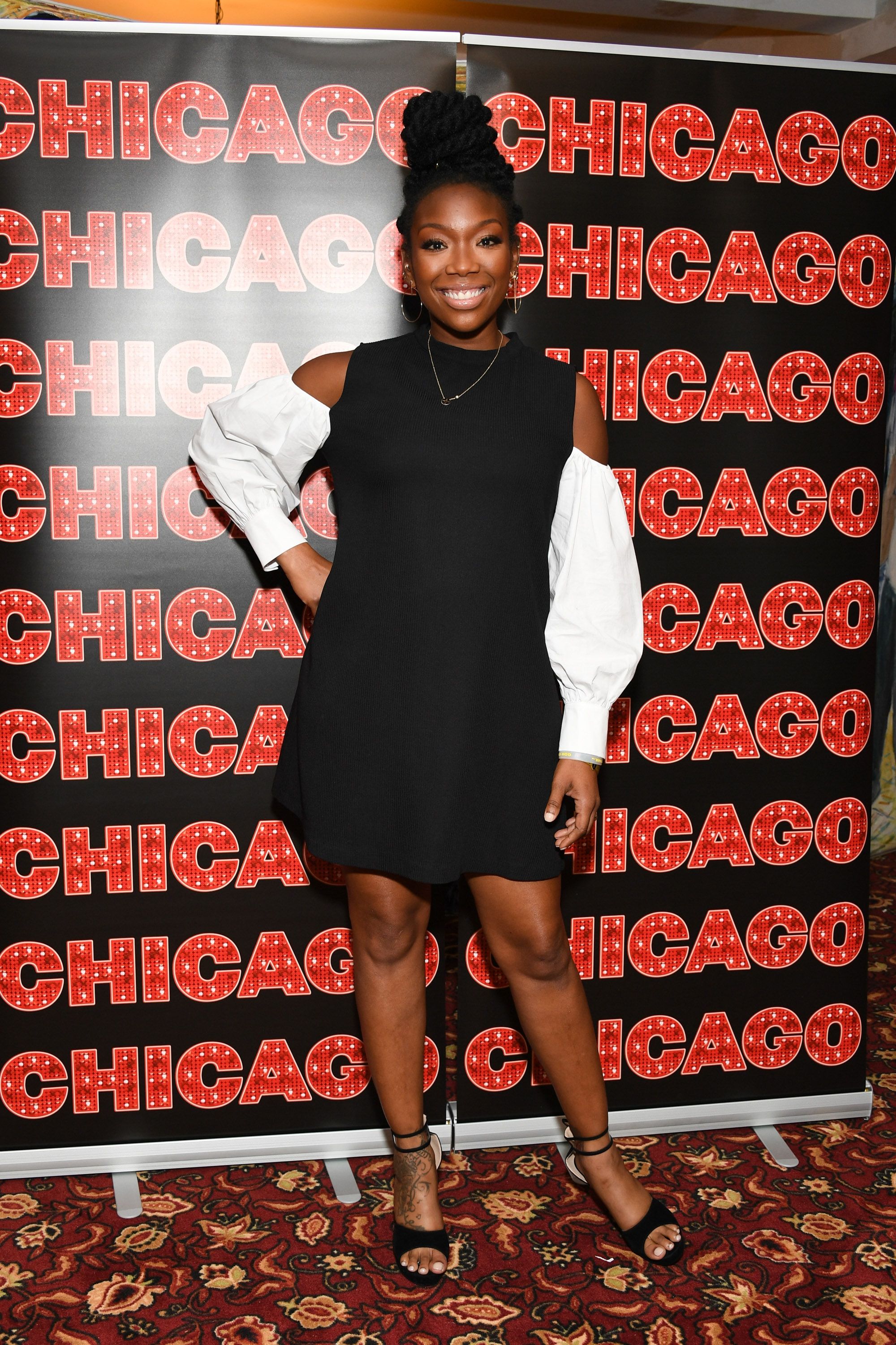 Brandy Norwood at a press event ahead of her return to Broadway's "Chicago" on August 16, 2017 | Photo: Getty Images