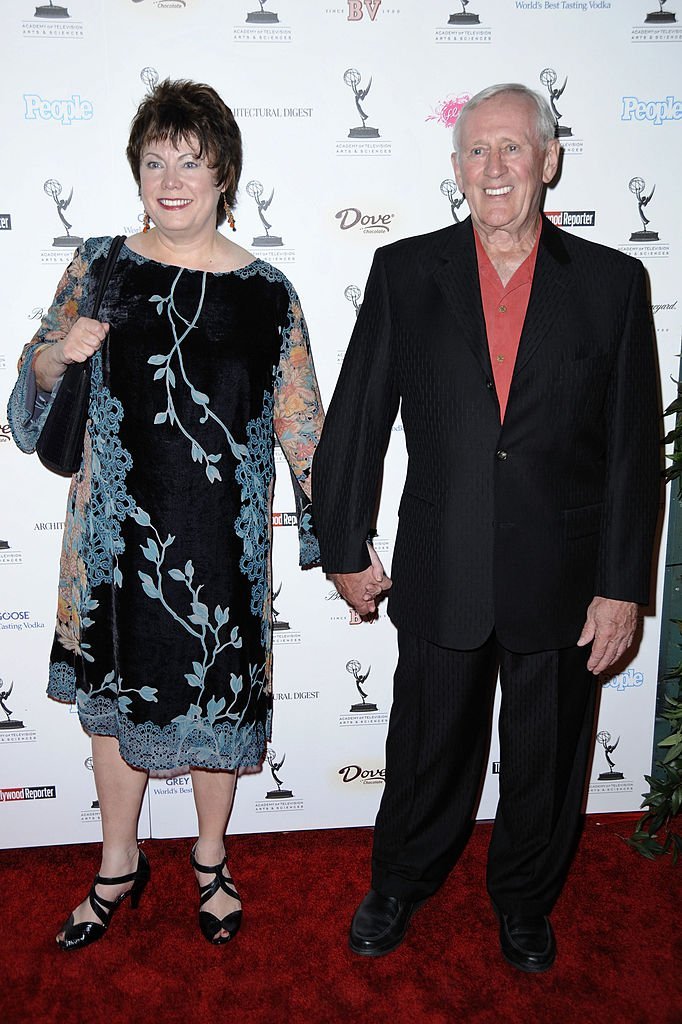 Len Cariou and wife Heather arrive at the 61st Primetime Emmy Awards performer nominee reception | Getty Images / Global Images Ukraine