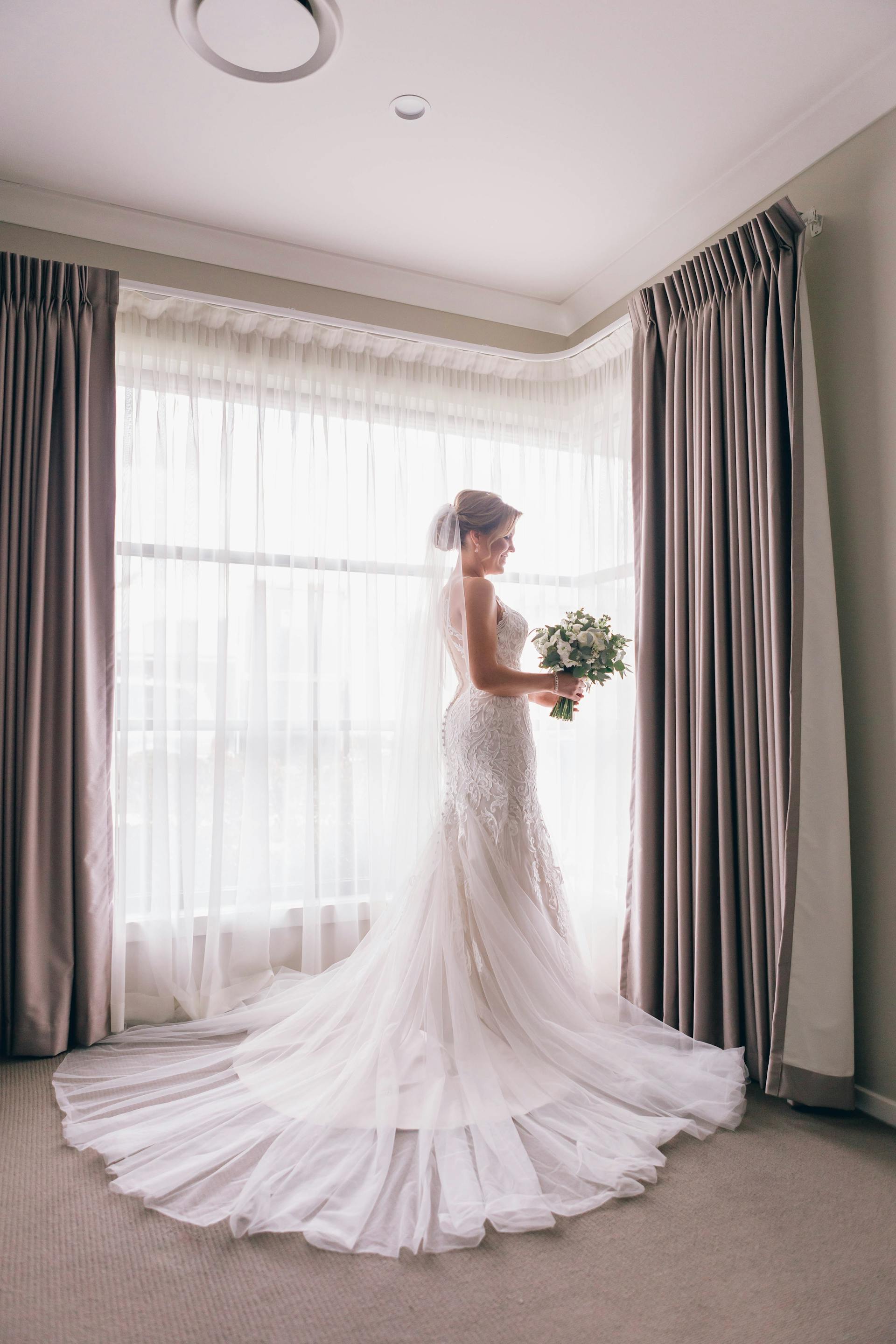 A bride in her wedding outfit | Source: Pexels