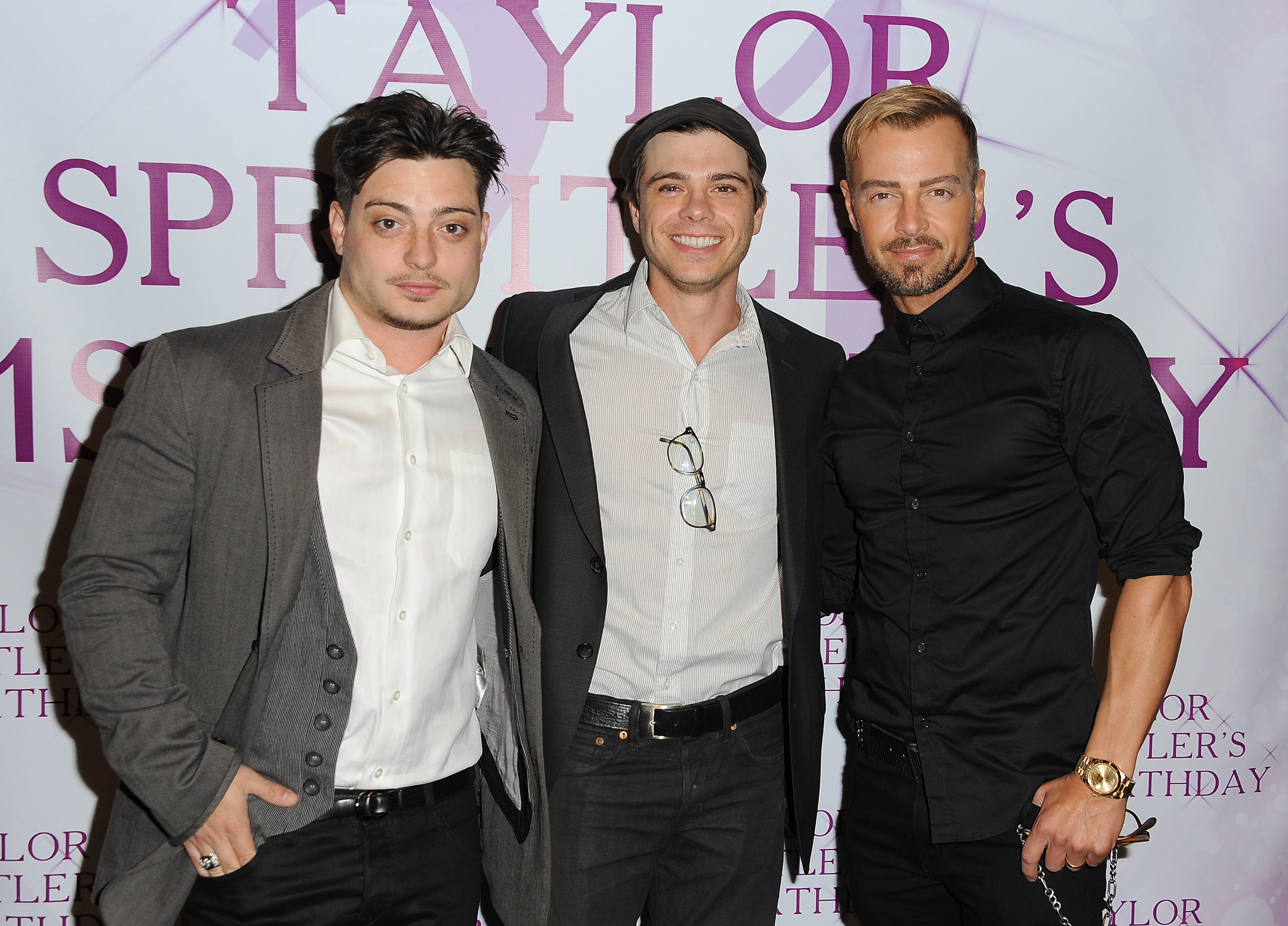 Andrew, Matthew, and Joey Lawrence attend Taylor Spreitler's 21 "In The City" birthday party on October 25, 2014, in Studio City, California. | Source: Getty Images