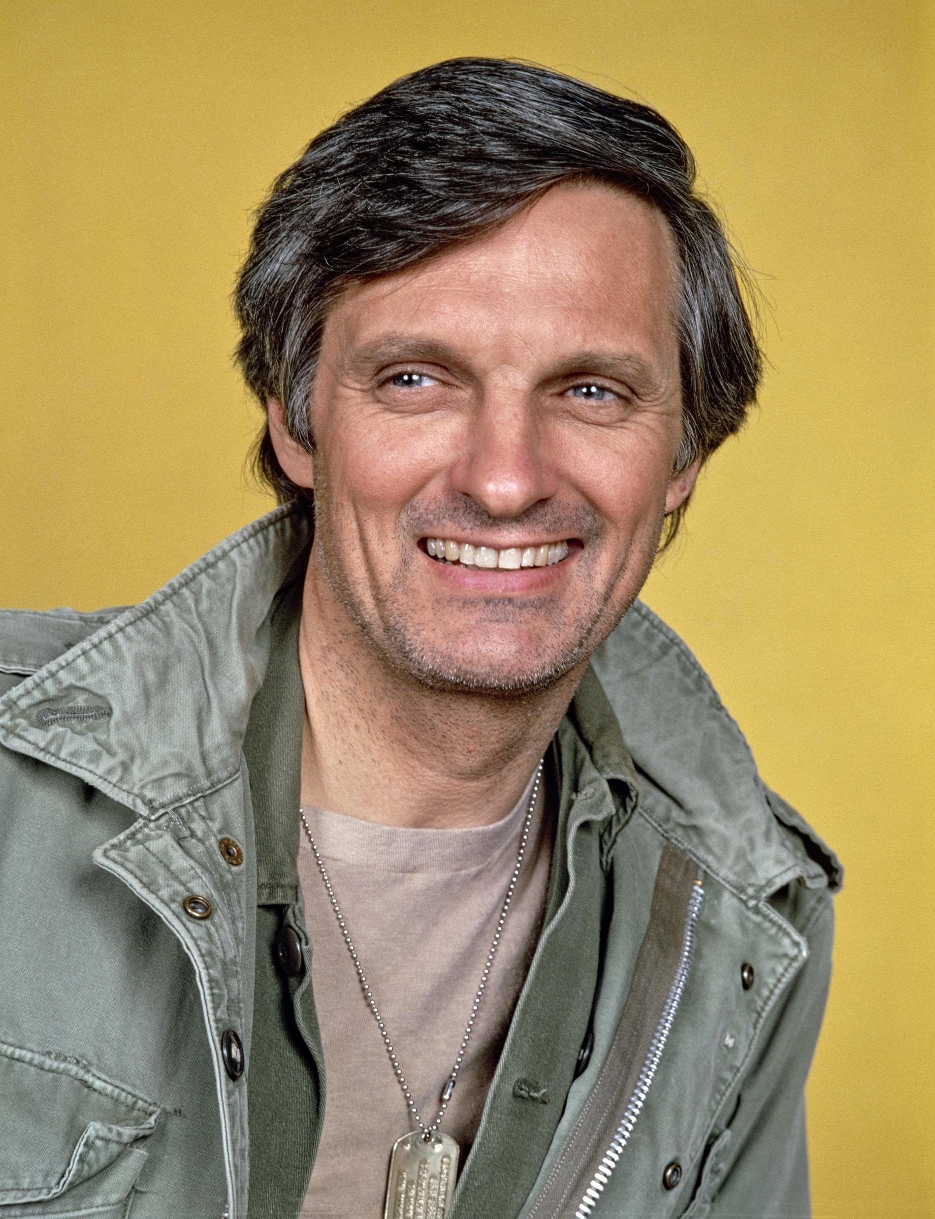 The actor is seen as Captain Benjamin Franklin "Hawkeye" Pierce on "M*A*S*H," circa September 1972 | Source: Getty Images