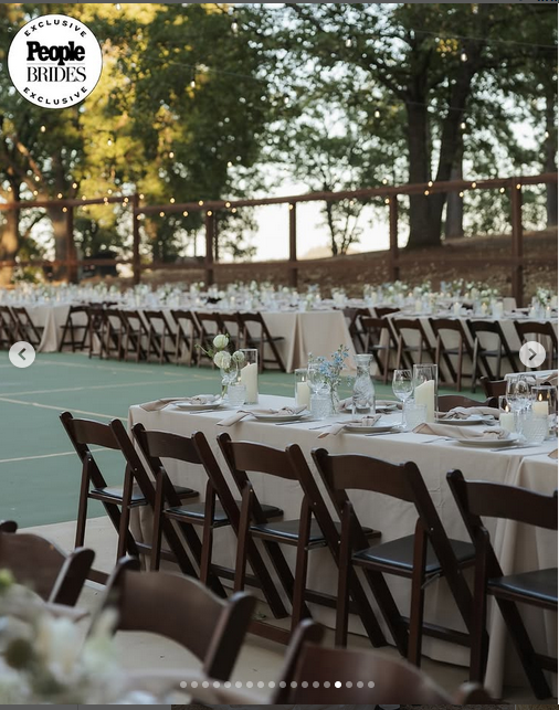 The setting of Hunter and Tara Fieri's wedding, from a post dated August 31, 2025 | Source: Instagram/tarafieri