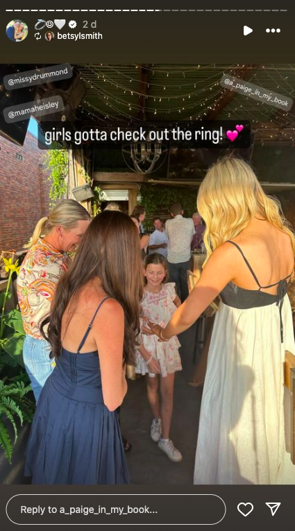 Paige Drummond celebrating her engagement with loved ones, posted on August 4, 2024 | Source: Instagram/a_paige_in_my_book